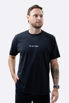 Camiseta HUPI Casual Preto Fosco We Are Hupi