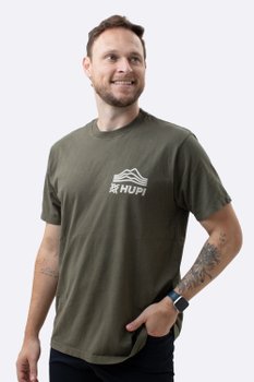 Camiseta HUPI Casual Verde Mountain