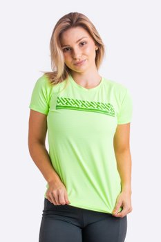 Camiseta HUPI Grid Babylook Feminina Manga Curta Verde Claro
