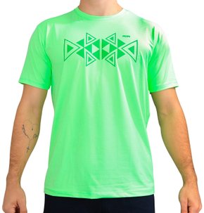 Camiseta HUPI Piramide Masculina Manga Curta Verde Claro