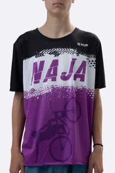 Camiseta Masculina HUPI Bike Naja Preto/Branco