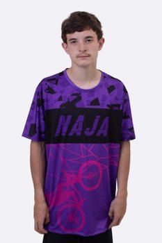 Camiseta Masculina HUPI Naja Roxo/Preto
