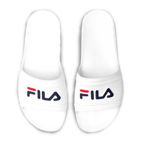 Chinelo Fila Sleek Slide Masculino Branco e Vermelho