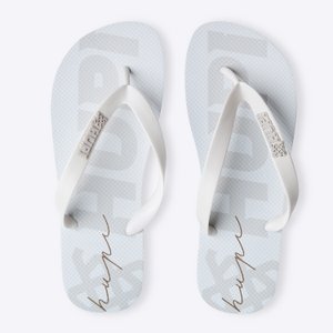 Chinelo HUPI Vibes Branco/Bege Grade