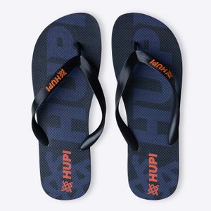 Chinelo HUPI Vibes Preto/Laranja Grade