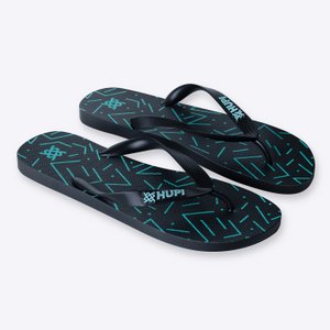 Chinelo HUPI Vibes Preto/Verde Água