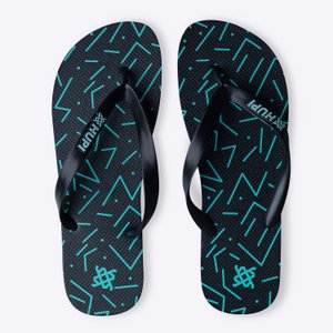 Chinelo HUPI Vibes Preto/Verde ÁguaGrade