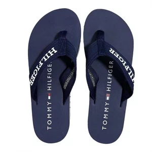 Chinelo Tommy Hilfiger Monotype Beach Azul Marinho