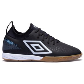 Chuteira Futsal Umbro Adamant Club Preto Branco Azul