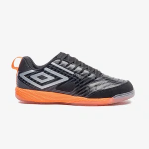 Chuteira Futsal Umbro Pro 5 Bump Preto/Laranja