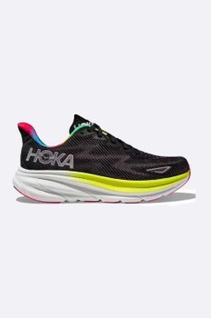 Tênis Masculino Hoka Clifton 9 Preto e Amarelo
