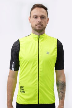 Colete Corta Vento HUPI Sonhe/Treine/Alcance - Amarelo Neon