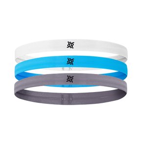 Faixa de Cabelo HUPI Kit 03 Branco Azul Cinza