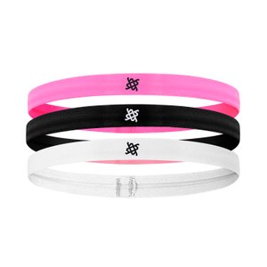 Faixa de Cabelo HUPI KIT 03 Pink/Preto/Branco