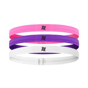 Faixa de Cabelo HUPI Kit 03 Pink Roxo Branco