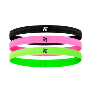 Faixa de Cabelo HUPI KIT 03 Preto/ Pink/ Verde