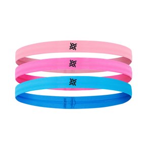 Faixa de Cabelo HUPI Kit 03 Rosa Pink Azul