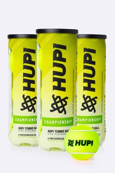 Kit 3 Tubos Bola Tênis HUPI Championship
