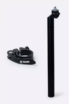 Kit HUPI Abraçadeira + Canote Selim 27.2mm 400mm Preto