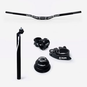 Kit HUPI Ride 780mm Preto c/ Caixa de Direção Tapered para Suspensão Normal