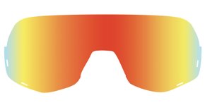 Lente Extra Huez Vermelho Espelhado