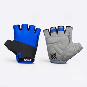 Luva Ciclismo HUPI Tour Dedo Curto - Azul