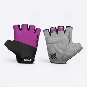 Luva Ciclismo HUPI Tour Dedo Curto - Roxo