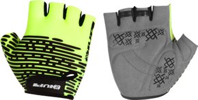Luva Ciclismo HUPI Eco Dedo Curto Biometria Amarelo Neon