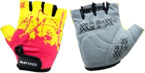 Luva HUPI Eco Dedo Curto Splash Amarelo/Rosa