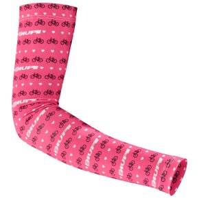 Manguito HUPI Love Bikes Rosa Proteção UV50+