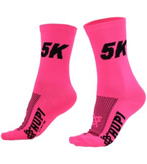 Meia HUPI 5K Rosa - LT para pés menores 34-38