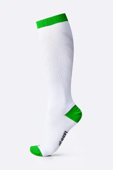 Meia HUPI Air Longa Branco e Verde