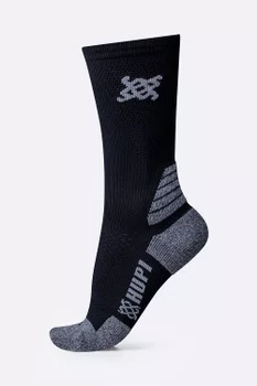 Meia HUPI Edge Preto e Cinza