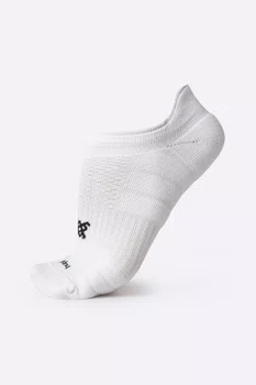 Meia Curta para Corrida HUPI Running Pro Invisível Branco LT