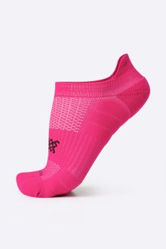 Meia Curta para Corrida HUPI Running Pro Invisível Rosa Neon - LT
