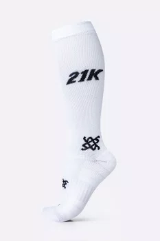 Meia HUPI Longa 21k Branco