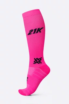 Meia HUPI Longa 21k Rosa