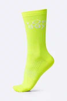 Meia HUPI Run Day Amarelo Neon