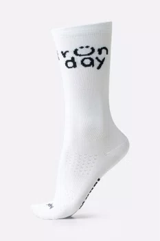 Meia HUPI Run Day Branco - LT para pés menores 34-38