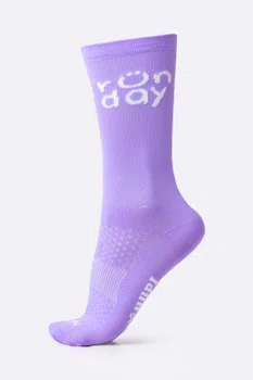 Meia HUPI Run Day Lilás - LT para pés menores 34-38
