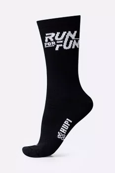 Meia HUPI Run For Fun Preto