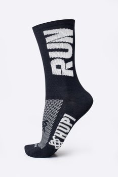 Meia HUPI RUN Preto/Branco