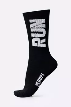Meia HUPI Run Preto/branco - Plus 42 Ao 46