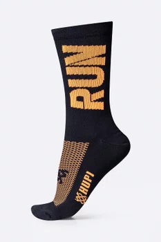 Meia HUPI Run Preto/Laranja