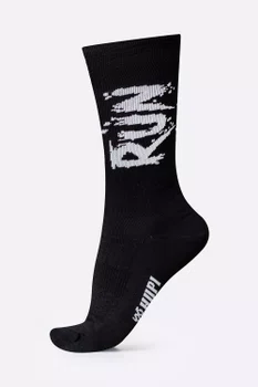 Meia HUPI Run Splash Preto Plus 42–46