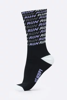 Meia HUPI Run Tri Preto e Roxo
