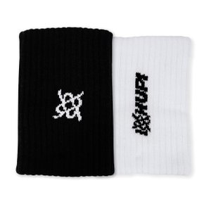 Munhequeira HUPI Spin Branco e Preto Par