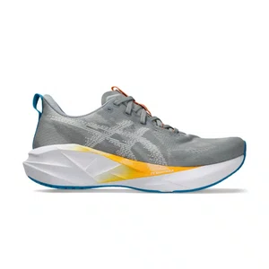 Tênis ASICS Novablast 5 Masculino Cinza e Branco