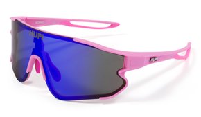 Óculos de Sol HUPI Bornio Rosa - Lente Azul Espelhado