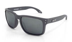 Óculos de Sol HUPI Cougar Armação Cinza Lente Prata Espelhado